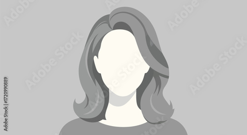 Generic female avatar for user profile picture