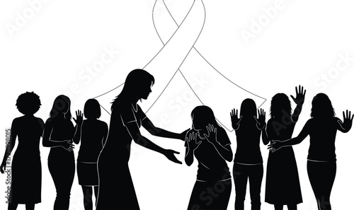 Women unite supporting one another against adversity