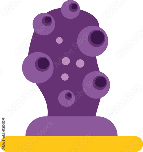 Microorganism colony growing on agar plate, ideal for microbiology, infection or disease concepts