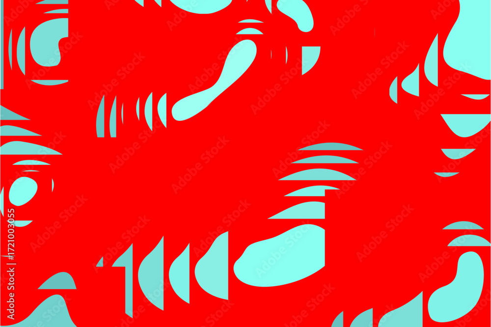 Obraz premium seamless pattern with red and white flowers