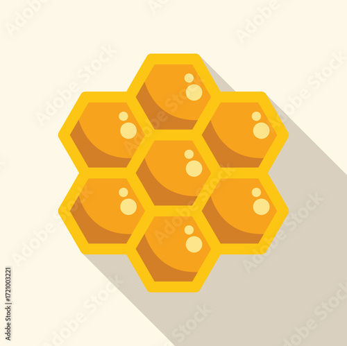 Honeycomb dripping with sweet honey making a delicious and healthy treat