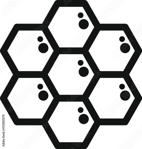 Honeycomb dripping honey, a natural delight and symbol of beekeeping and healthy nutrition