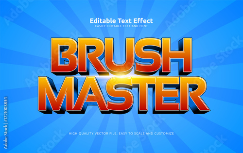 brush master editable text effect