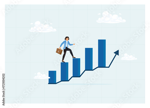 Female entrepreneurs develop careers towards success.