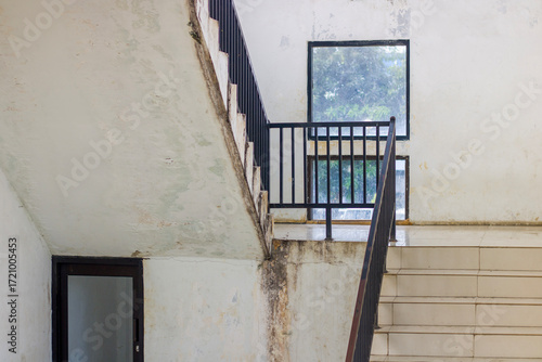 staircase in the old building