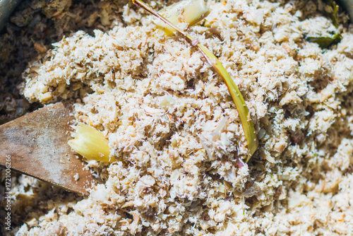 Megono is a typical Central Javanese dish made from young jackfruit with a mixture of grated coconut which is seasoned to create a savory taste.