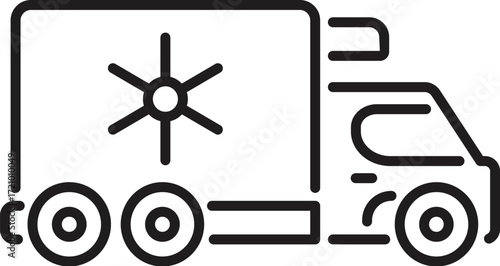 Armored truck ensuring safe and reliable transportation of valuables, representing security, finance, and logistics