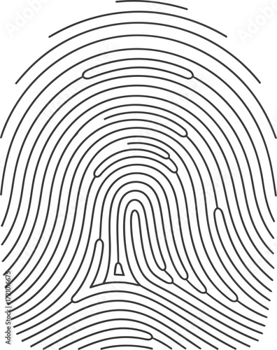 A close-up illustration of a fingerprint, showcasing the intricate patterns of ridges and valleys.