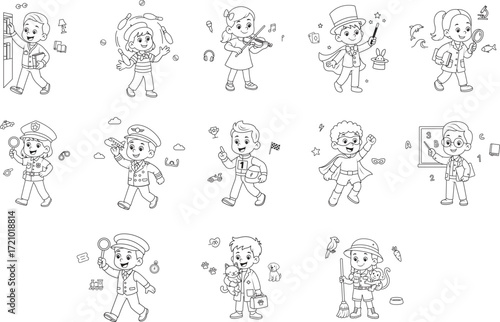 Kids Dream Jobs - Set of professions 2