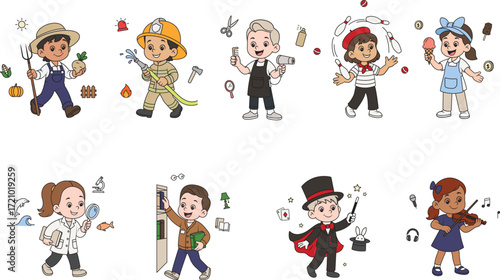 Kids Dream Jobs - Set of professions 2