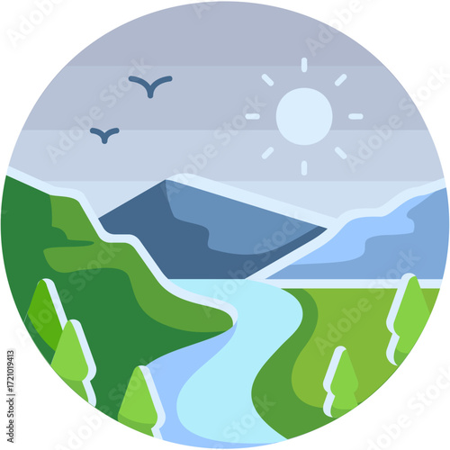 Valley Illustration
