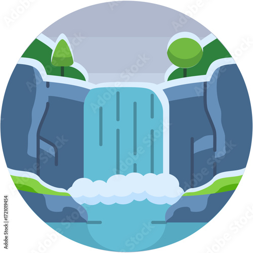 Waterfall Illustration