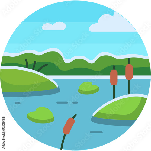 Marsh Illustration