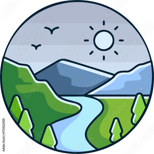 Valley Sticker