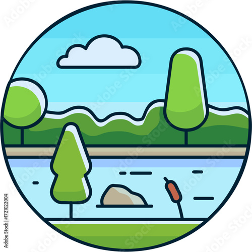 River Sticker
