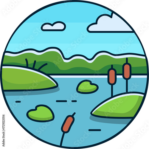 Marsh Sticker
