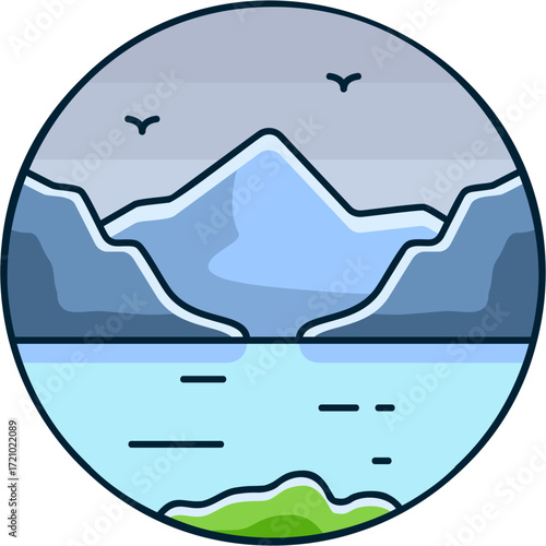 Fjord Sticker