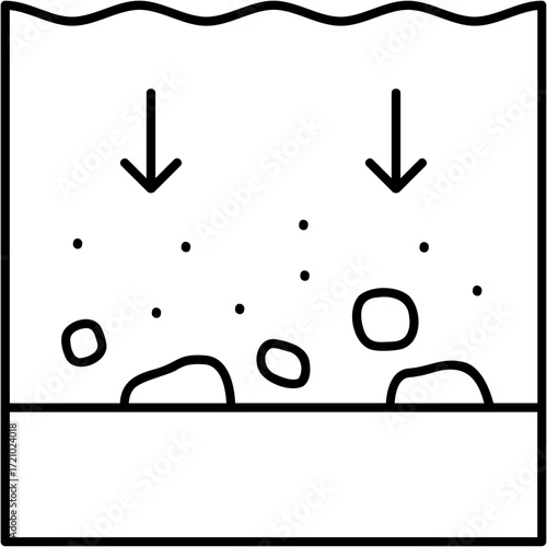 Sedimentation Icon
