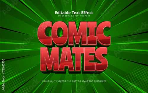 comic mates editable text effect