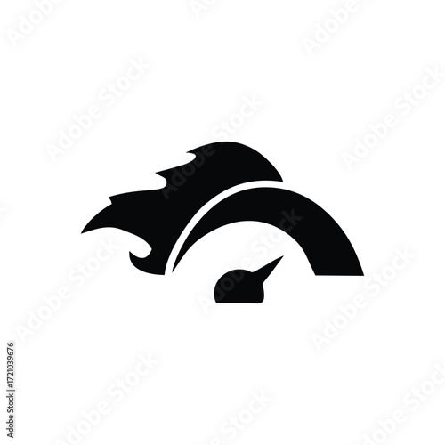 Speed test internet measure. Speedometer icon fast upload download rating. Quick level tachometer accelerate