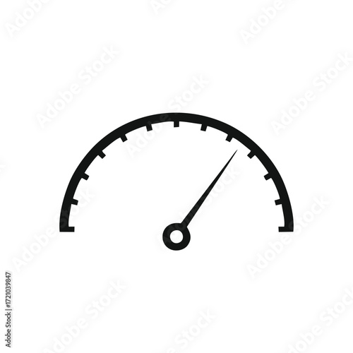 Speed test internet measure. Speedometer icon fast upload download rating. Quick level tachometer accelerate