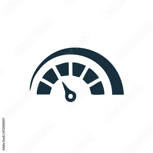 Speed test internet measure. Speedometer icon fast upload download rating. Quick level tachometer accelerate