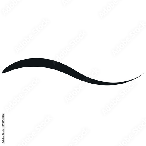 Curved line, vortex wave, curved line energy