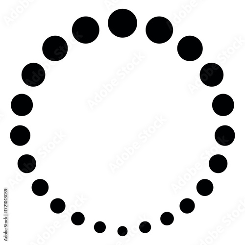 Abstract loading circle mad...