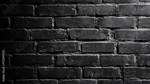 Wallpaper Mural black brick wall background, dark grunge texture with copy space.
 Torontodigital.ca