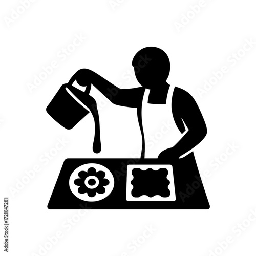 Creative Pouring Work Icon