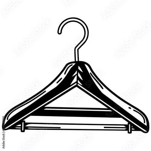 clothes hanger isolated minimalistic