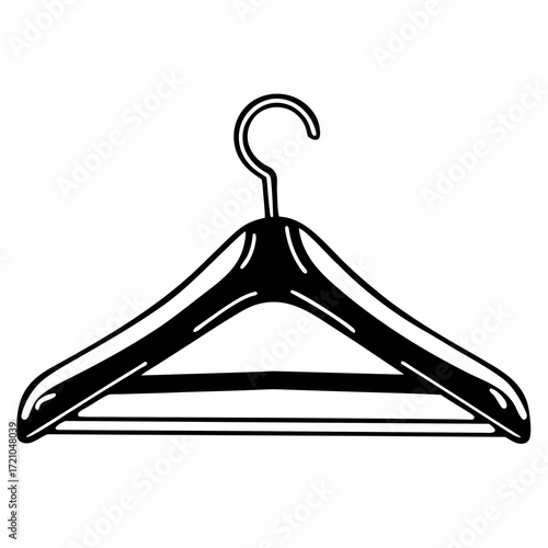 clothes hanger isolated minimalistic
