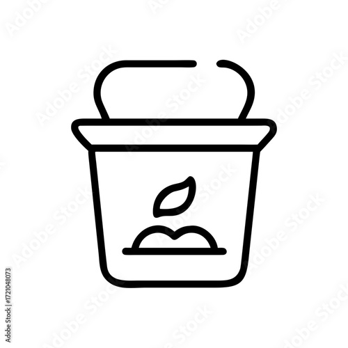 compost bin household isolated simple
