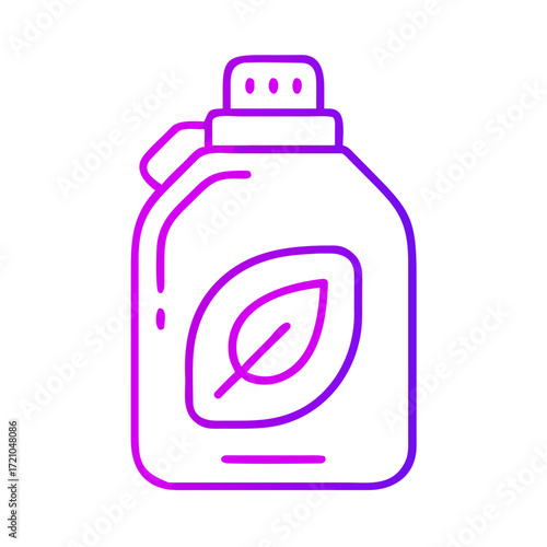 eco detergent bottle outline icon