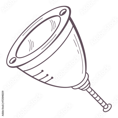silicone menstrual cup simple icon