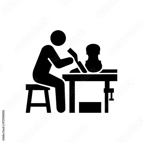 Violin Maker Craftsman Icon