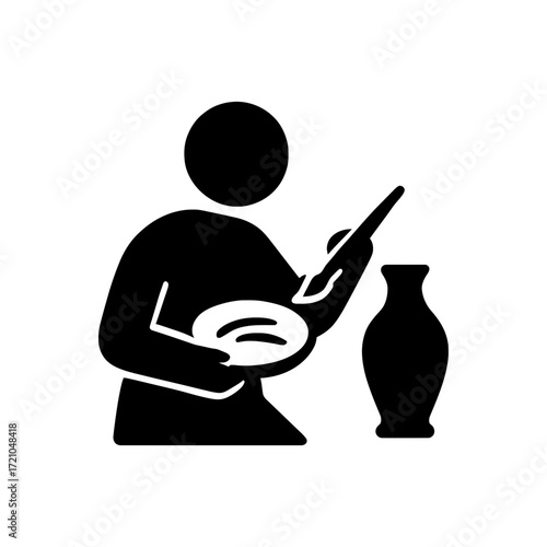 Ceramic Potter Artist Icon