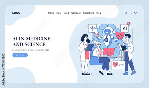 Medical AI Discussion with Robot and Scientists