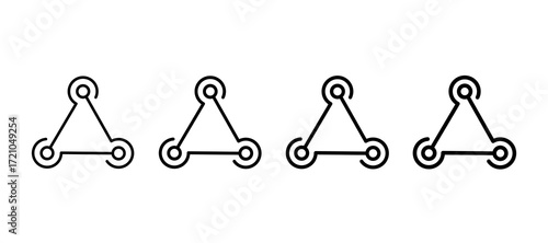 Webhooks Multiple Line Icon Element