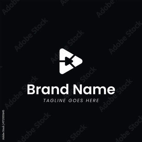 Creative D Minimalist Icon Logo
