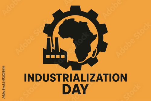 Africa Industrialization Day r Illustration Symbol