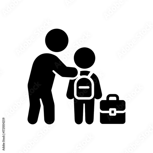 Father Preparing School icon