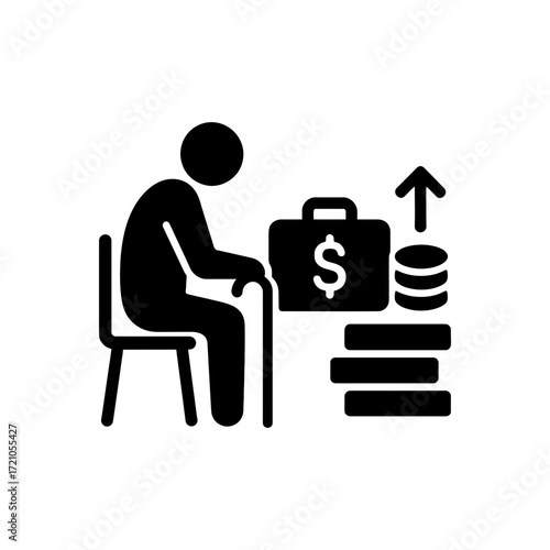 Retirement Savings and Income icon