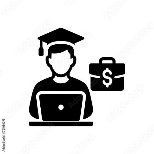 Student with a Scholarship icon