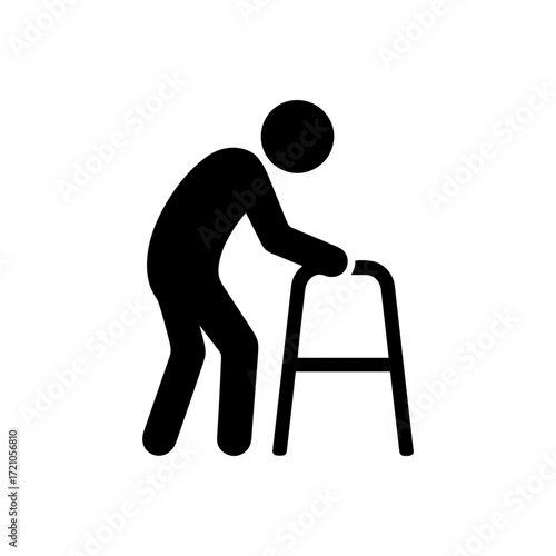 🚶‍♂️Old man walker icon