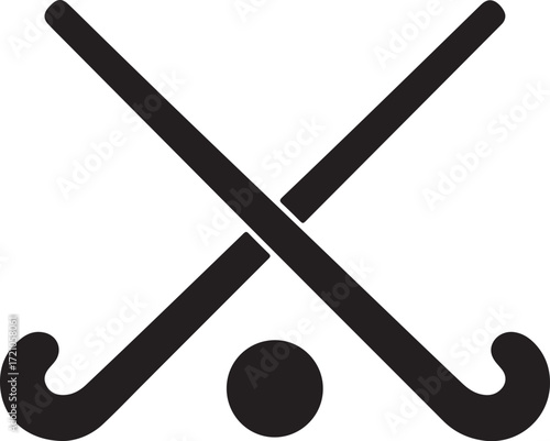 hockey silhouette on white background