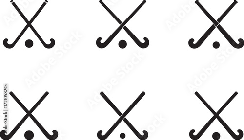 hockey silhouette on white background