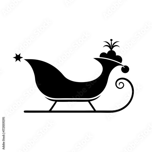 santa claus on a sledge