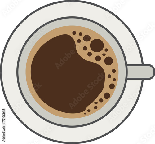 Vector illustration of espresso coffee