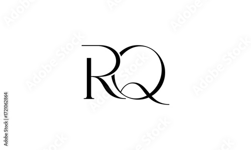 RQ initial letters, monogram logo